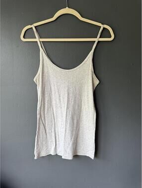 Gap Light Gray Basic Spaghetti Strap Tank Top